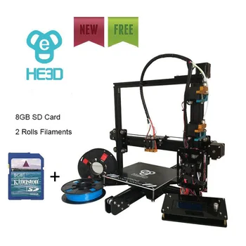 2017 He3D-EI3 reprap DIY 3d printer kit cu diferite modele,flex Aluminiu Extrudare, două role de filament pentru cadou