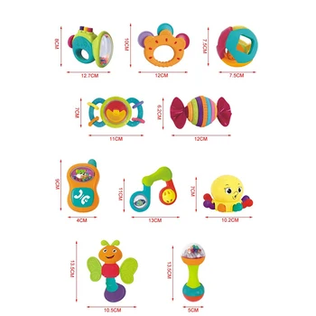 10 Pc-uri de Înaltă Calitate, pline de culoare pentru Copii Jucărie Zornăitoare și Telefon Mobil cu Animale Desene animate Drăguț Copil Nou-născut Cadou Devreme Jucarii Educative