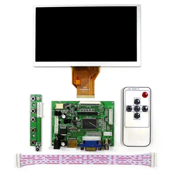 HDMI VGA 2AV LCD Controler de Bord + 6.5 inch AT065TN14 800x480 Ecran LCD