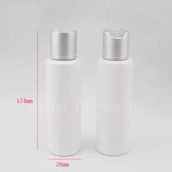 En-gros de 100ml alb rotund gol COMPANIE de cosmetice, sticle de plastic cu capac de aluminiu 100g de lux gol lotiune crema recipient de sticla