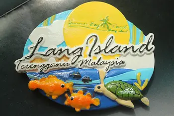 Malaezia Lang Insule Mari 3D Rășină Magnet de Frigider Călătorie Turistică CADOU Suvenir