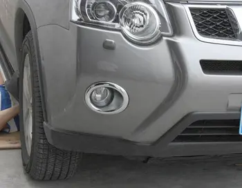 2 buc ABS Cromat lămpii de Ceață Față Lampă Capac Ornamental Pentru Nissan X-Trail X-Trail T31 2012 2013 auto accesorii Auto-styling