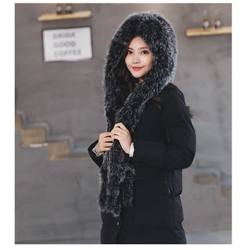2017 Nou Brand Autentic de Blană de Vulpe Mână Tricotate rusă Femei Blană de Iarna cu Gluga Eșarfă Eșarfe Real Caciula de Blana Capace Pufos Moale Cald