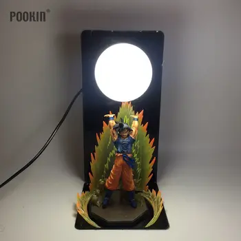 Noul Dragon Ball Goku Explozia de Bombe Luminaria de Noapte Led-uri Lampa de Masa Cadou de Vacanta Cameră Decorative de Iluminat cu Led În UE Plug SUA