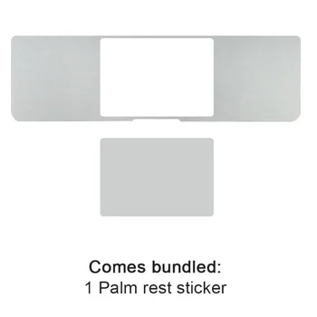 Argint Piei Autocolant Pentru Mac MacBook Air Pro Retina 11 12 13 15 cu Touch Bara de Garda Caz Suprafața Capacului de Protecție de Film
