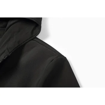 Enjeolon brand 2017 hanorace jachete Bombardier haina de barbati, moda negru solid Mens straturi de îmbrăcăminte,Jacheta cu gluga Barbati haine JK0422