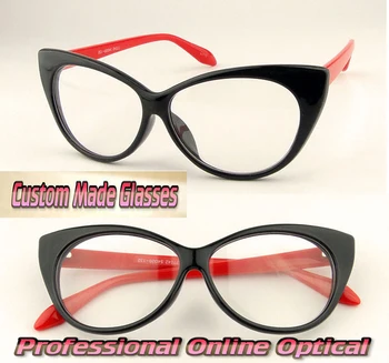 Ochi de pisica forma ocazii esențiale Personalizate optice Miopie ochelari de Citit -1 -1.5 -2 -2.5 -3 -3.5 -4 .0 -4.5 -5 -5.5 -6