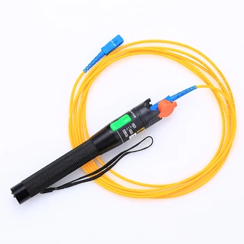 KELUSHI de Metal Cablu de Fibră Optică Tester Roșu Sursă de Lumină 30mw Fibra Optica visual fault Locator 30km cu 2,5 mm Connecotor