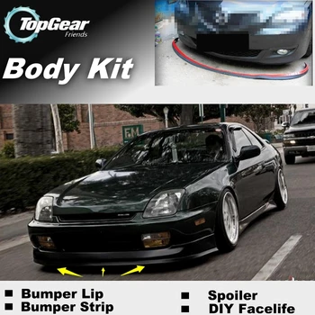 Pentru HONDA Prelude BA BB Bara de Buze Buze / Top Gear Spoiler Fata Pentru Tuning Auto / TOPGEAR Body Kit + Benzi Fusta