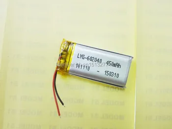 3.7 V 450mAh 602040 Litiu-Polimer Li-Po, li-ion Reîncărcabilă de celule de Baterii Pentru Mp3 MP4 MP5 GPS PSP mobil bluetooth