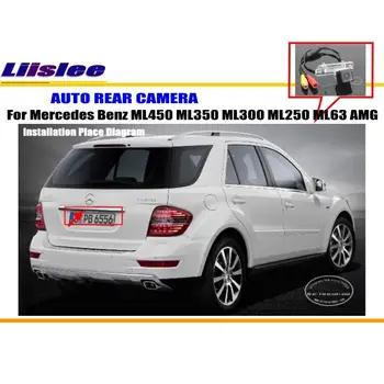 Liislee Parcare Camera / Reverse Camera Pentru Mercedes Benz ML450 ML350 ML300 ML250 ML63 / Spate aparat de Fotografiat Lumină de inmatriculare