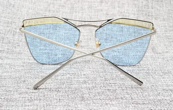 JackJad 2017 Noua Moda Tentă Ocean Lentilele ROZ ochelari de Soare pentru Femei Brand Metal de Design Ochi de Pisica Stil de Ochelari de Soare Oculos De Sol
