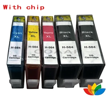 5x Compatibil HP 564 Cartuș de Cerneală Pentru HP564XL pentru hp 5510 6510 5520 B111a B109a C5383 D5400 B209a 5515 7515
