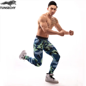 TUNSECHY brand nou 2017 Pantaloni de Camuflaj Oamenii de Fitness Mens Jogging Pantaloni de Compresie de sex Masculin Pantaloni Culturism Ciorapi Jambiere
