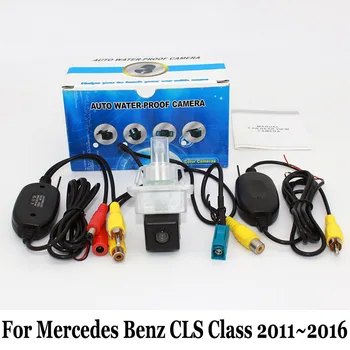 Masina din Spate Vedere aparat de Fotografiat Pentru Mercedes Benz CLS Class W218 2011~2016 / RCA cu Fir Sau Wireless HD Larg Obiectiv cu Unghi Camere de Viziune de Noapte