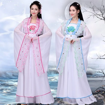 Populară chineză Elegant Dinastiei Tang Vechi Costum de Zână Hanfu Costume de Prințesă Regală Rochie pentru Femei Costum de Scenă