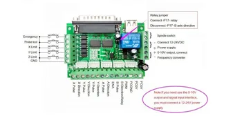 CNC DIY Breakout Bord 5 Axe mach3 Pentru Stepper Driver de Controler pentru Arduino
