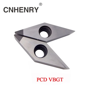 2 BUC PCD Cotitură Insertii VBGT 110301/02/04/08 160401/02/04 CNC PCD Diamant Insertii Carbură Inserturi CNC Insertii