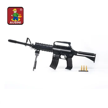 AUSINI de Învățare și Educație Ausini Blocuri de Arme Model Jucării Cărămizi Arma Seria M16 / Jucării Clasice