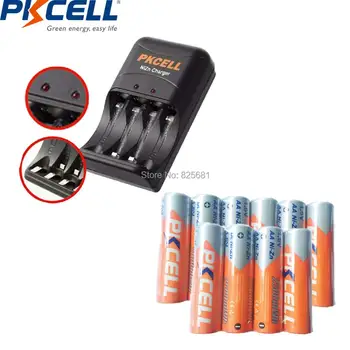 10buc NIZN baterie AA 2250-2500mWh 1.6 v baterie reîncărcabilă cu NI-ZN Încărcător 8186 SUA/UE Plug pentru 2 până la 4 buc AA/AAA batetry
