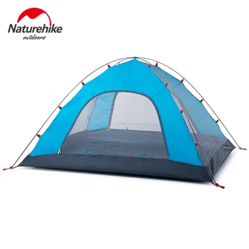 Naturehike 2-4 persoane Strat Dublu de camping Cort trekking drumeții în aer liber rezistent la apa corturi de Aluminiu Portabil Polul NH Cort