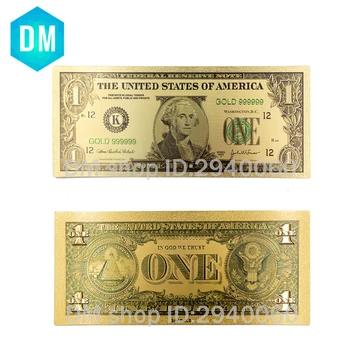 1928 America De Aur A Bancnotelor De 1 Dolari Bancnote Noi Foita De Aur De Bancnote În Valută Bani De Hârtie, Colecții De Artă Cadou Decor Acasă