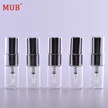 MUB - (100 piese/lot) Portabil 2 ml de Aluminiu Spray Atomizor Mini Sticla Returnabile Parfumuri Sticla Cu Ulei Esential