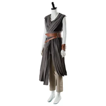 Star Wars 8 Cosplay Costum Ultimul Jedi Rey Cosplay Costum Costum Haină Lungă Seturi Complete Ver.2 Costum De Halloween