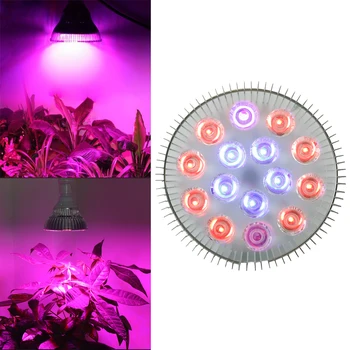 1BUC Spectru Complet Crească Lampa cu Spectru Complet 15W/21W/27W/36W/45W/54W E27 Led-uri cresc de lumină Lampă Spot Pentru a Crește Cutie Plante cu Flori