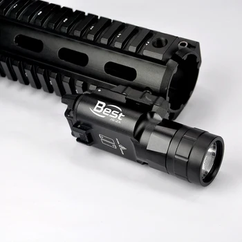 Super-Luminos De 420 Lumeni LED Alb de Lumină de Lanternă Tactică pentru Pistol Armă de Vânătoare Lanterna Cu Picatinney Feroviar