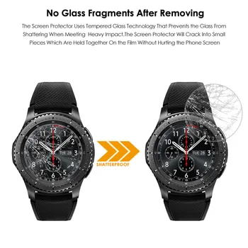 Qosea Pentru Samsung Gear S3 Clasic de Sticla Ultra Cltra 9H Pentru Samsung Gear S3 Frontieră Smartwatch de Film Protector de Ecran