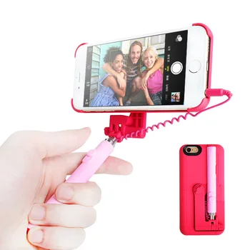 2017 Noua moda Caz Telefon cu Selfie Stick Greu de Caz I6