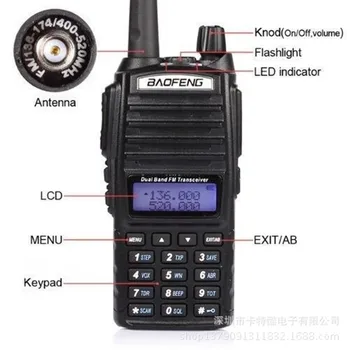 Baofeng UV-82 8W walkie talkie și cb radio portabil două fel de radio FM radio de emisie-recepție cu rază lungă dual band baofeng UV82 portabil