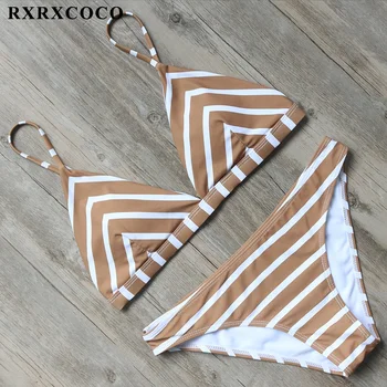 RXRXCOCO Dungi Set de Bikini Femei Împinge în Sus Bikini Căpăstru Bandaj de costume de Baie Femei Căptușit Talie Joasa, Costume de baie Costum de Baie Biquini
