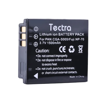 Tectra 2 buc/pachet CGA-S005 3.7 V/1500mAh Li-ion Camera Baterie pentru PANASONIC DMW-BCC12 DMC-FX8 FX9 FX10 FX12 FX50 FX150 LX1 LX2