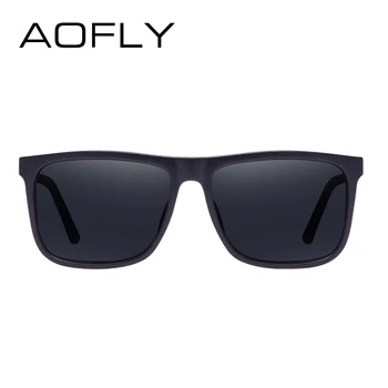 AOFLY BRAND DESIGN Clasic Polarizat ochelari de Soare Barbati de Conducere Pătrat Negru Cadru Ochelari de Soare pentru Barbati Ochelari de sex Masculin Oculos UV400