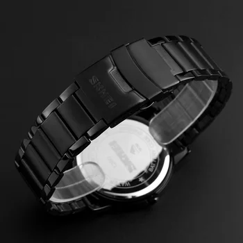 SKMEI Simplu Stil de Moda Bărbați Cuarț Ceas de Lux Creative Bandă de Oțel rezistent la apa Casual pentru Bărbați Ceasuri Relogio Masculino