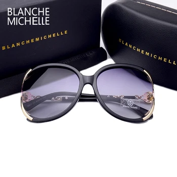 Blanche Michelle 2018 Înaltă Calitate ochelari de Soare Polarizat Femei UV400 ochelari de soare de Designer de Brand Gradient de Ochelari de Soare oculos Cu Cutie