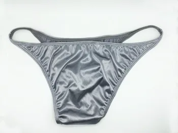 Sexy lenjerie pentru Bărbați buna Bikini Tanga Husă Față Moderată Spate Satin Lucios Tricot Penis husă mens lenjerie