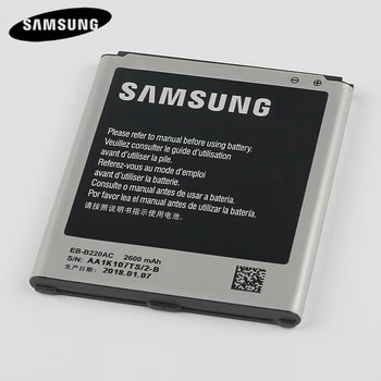 Telefon Original, Baterie EB-B220AC Pentru Samsung GALAXY Grand 2 SM-G7106 G7108 G7108V SM-G7102 Înlocuire Baterie 2600mAh