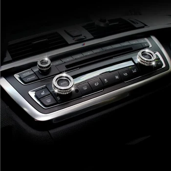 Auto Styling Aer Condiționat sunet ajustarea Butoane Audio Cerc Trim AccessoriesFor BMW 1 2 3 4 Series F30 F31 F34 F46 M2 M3 M4