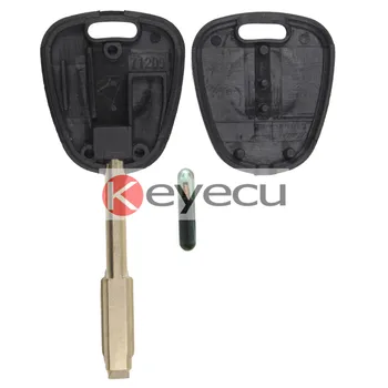 KEYECU Înlocuire Transponderul Cheii Cu Cip ID48 Pentru Jaguar XJ , XJR 00 - 02 Netăiat Gol Lama