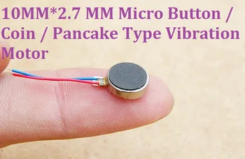 100buc/lot 10MM*2.7 MM 2 V-6 V Micro Butonul / Monede / Clatita Tip Motor de Vibrații Magnetice Ridicate și senzație Vibratorie