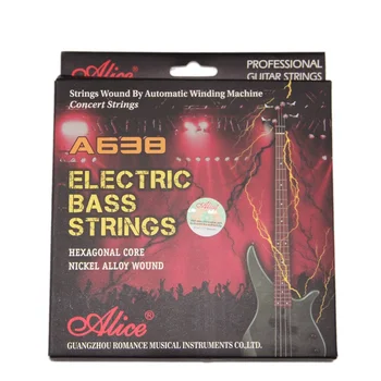 Alice electric bass string A638M oțel bas, siruri de caractere nickelsteel șir lumina electrica bass, siruri de caractere 045-105 inch