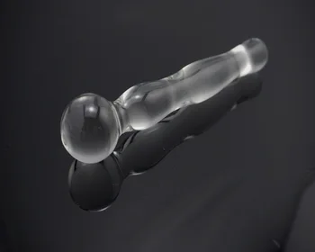 Noul cap dublu pyrex alb cristal de sticlă, anal, dop de fund margele penis artificial masturbari jucarii sexuale de produse pentru barbati femei