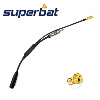 Superbat DAB+ Antena DAB Aeriene Splitter Cablu Adaptor Radio Auto Audio Active MCX Masculin Conector