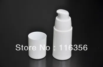 15 ML alb airless pompe de vid lotiune de sticla folosit pentru Cosmetice Pachet