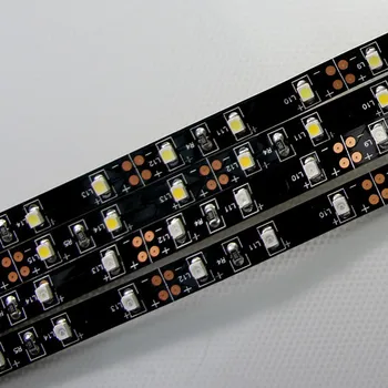 SMD3528 Infraroșu IR 850nm 940nm Benzi Flexibile LED Cu 60 Led-uri pe metru LED-uri IR cu Bandă Neagră pe Fundal Alb