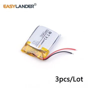 3pcs /Lot 522730 390MAH 3.7 v litiu Li-ion polimer baterie reîncărcabilă setul cu cască Bluetooth telefon fără fir placa de sunet GPS MP3
