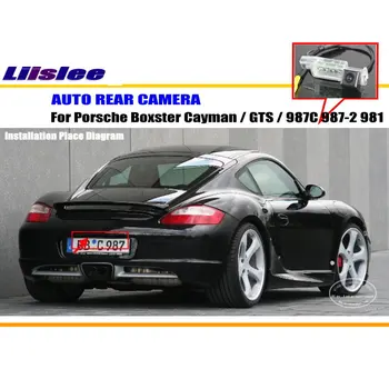 Liislee Camera Auto Pentru Porsche Boxster Cayman / GTS / 987C 987-2 981 / Spate Vedere aparat de Fotografiat / NTST PAL / Lumină de inmatriculare OEM